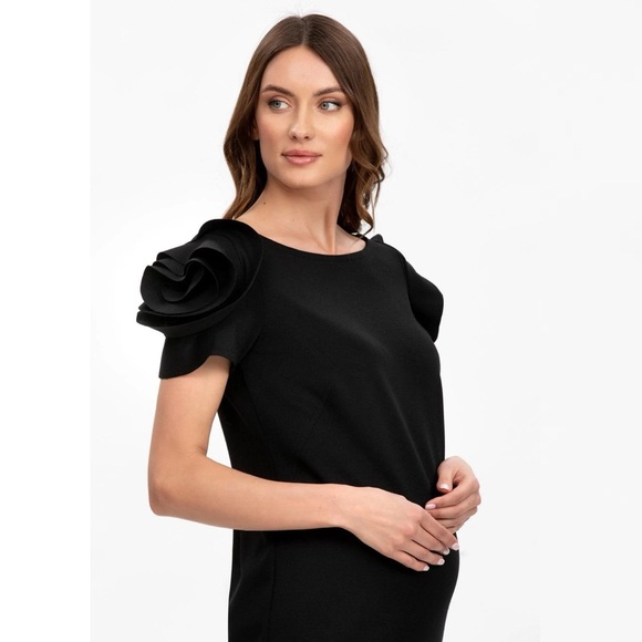 NWOT Pietro Brunelli Maternity CAPRI Maternity Dress in Milano Stitch - Small - Picture 3 of 15